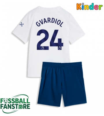 Manchester City Josko Gvardiol #24 Replik 3rd trikot Kinder 2026-27 Kurzarm (+ Kurze Hosen)